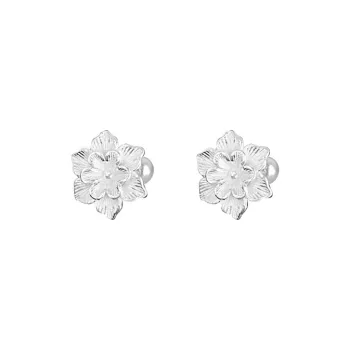 AAJF S999 Silver Stud Earrings Women's