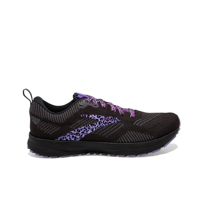 Brooks Revel 5 Anti Slip Wear Resistant Low Top Running Shoes Women's Black-1