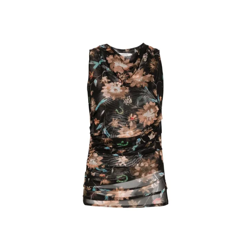 Dorothee Schumacher Floral print Semi sheer Blouse-0