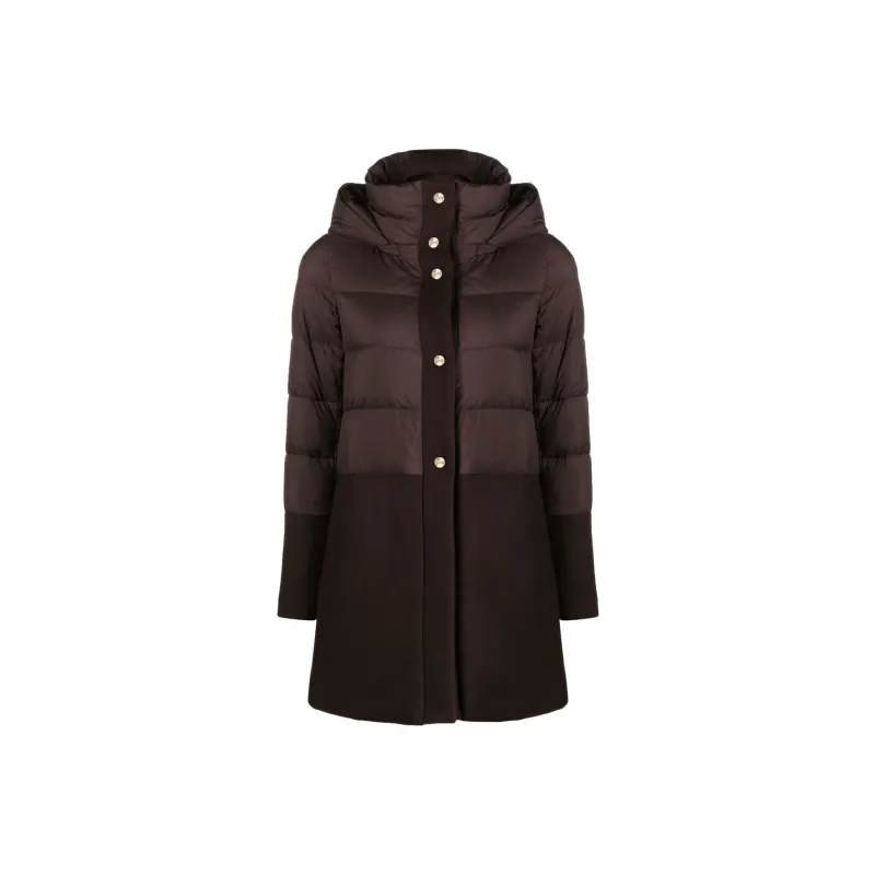 HERNO Hooded Buttoned Padded Jacket-0