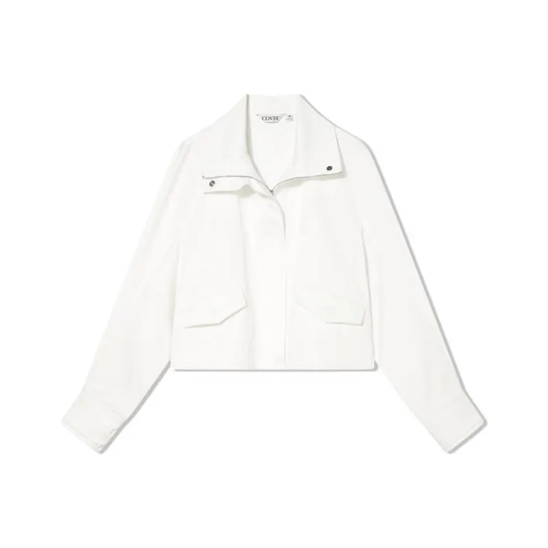 COVERINS Jackets Coats Women's Raw White-0