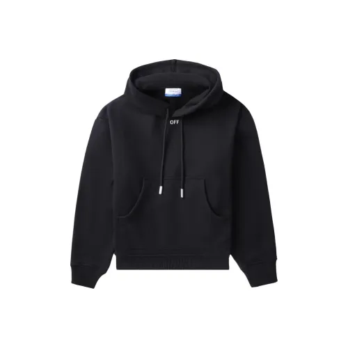 OFF WHITE Off Stamp Round Over Hoodie 'Black/White'