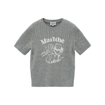 MARITHE FRANCOIS GIRBAUD Twill Short Sleeved Knitwear Women's