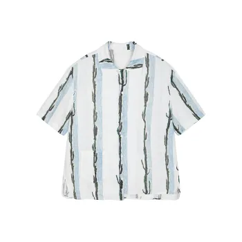 CROQUIS Shirts Men 489 Blue Green Combo