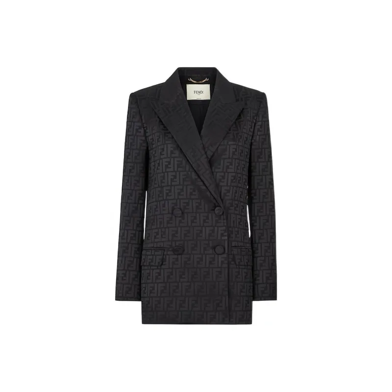 FENDI Ff Monogram Double breasted Blazer-0