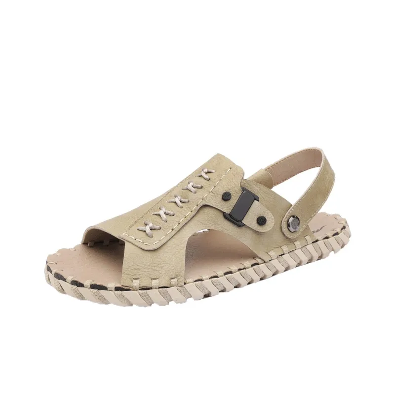 Mulinsen Premium Streetwear Rubber Sole Slip Resistant, Everyday Street One Strap Sandals Men's-4