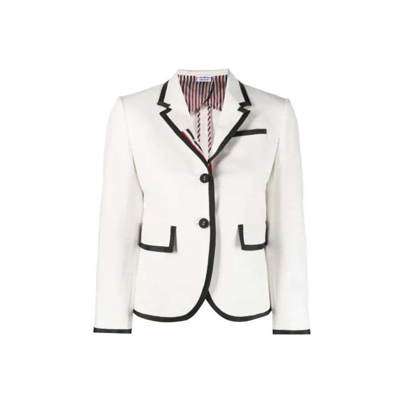 THOM BROWNE Grosgrain Ribbon trim Blazer-0