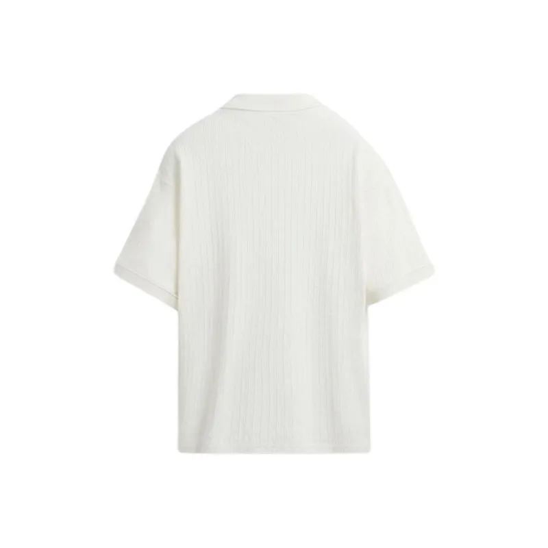 ZARA Polo Shirt Men's Frosted White-1