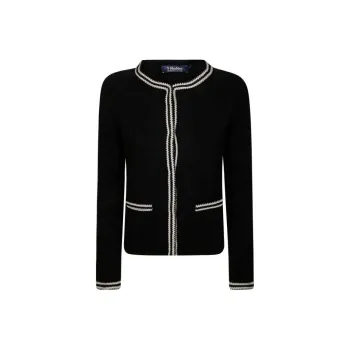 'S MAX MARA Zenobia Contrast Trim Knitted Cardigan