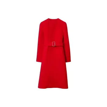 Burberry Coats Women's Red
