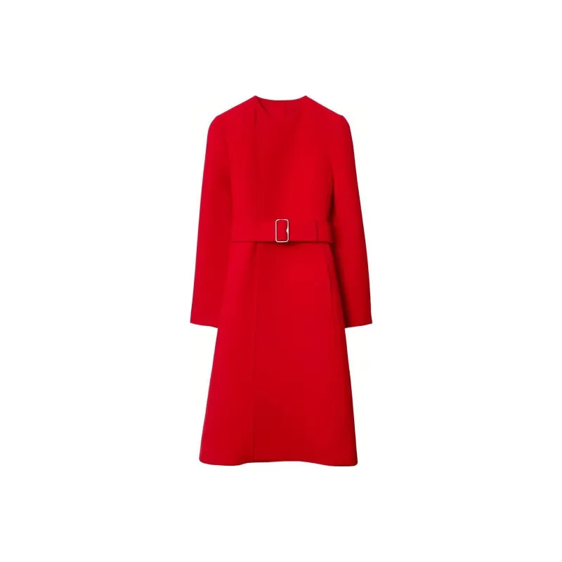 Burberry Coats Women's Red-0
