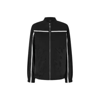 PINKO Flame Patch Bomber Jacket