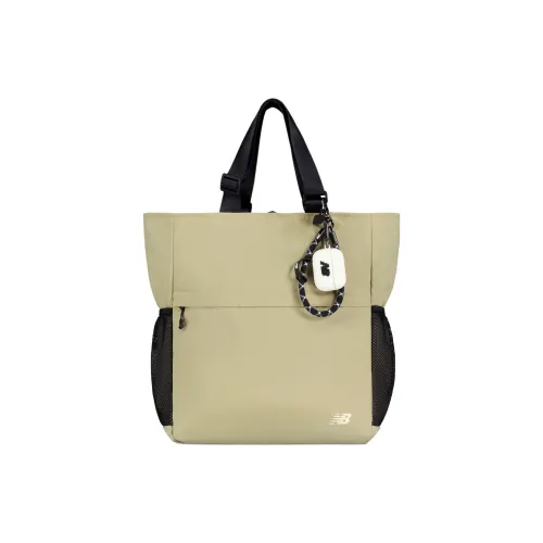 New Balance Fabric Backpack, Handbag Unisex Greige