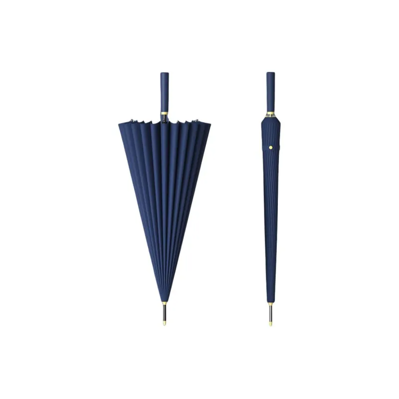 Watermelon Vine Minimalist Long Handle Automatic Umbrella With Reinforced Windproof Design, Thickened Business Umbrella-1