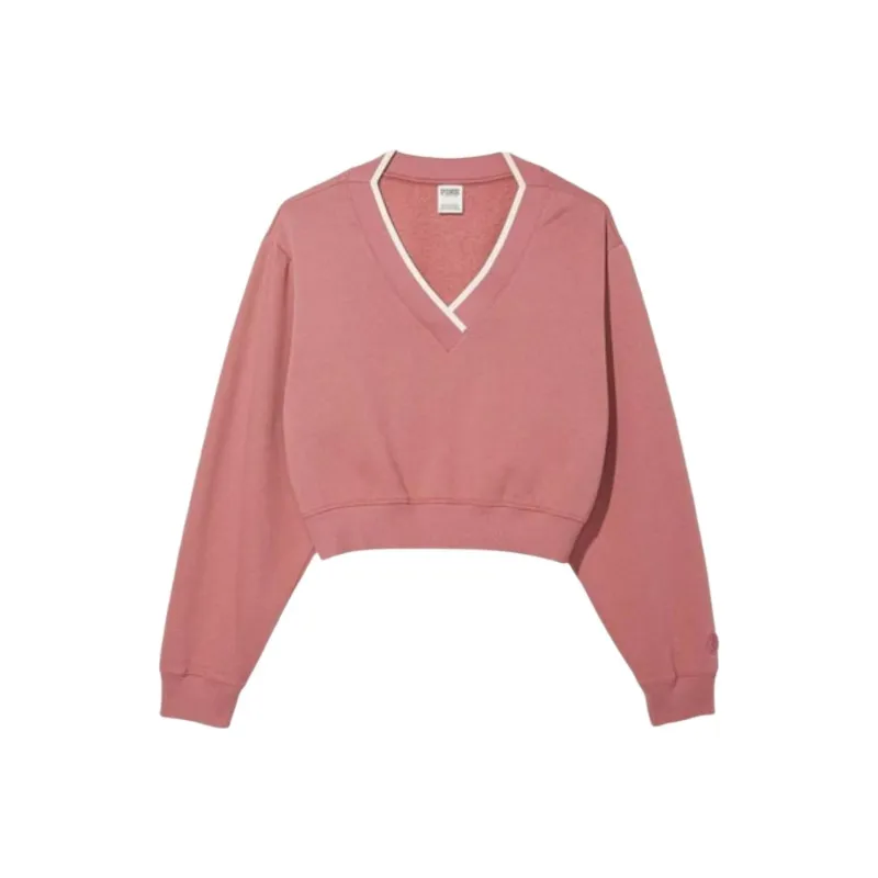 Victoria's Secret PINK Sweatshirt Women's Red Tea Brown-0