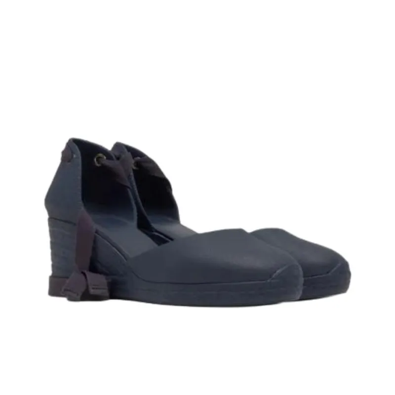 Castañer Careen Wedge Heel High Heels 7cm Women's Dark Blue-2