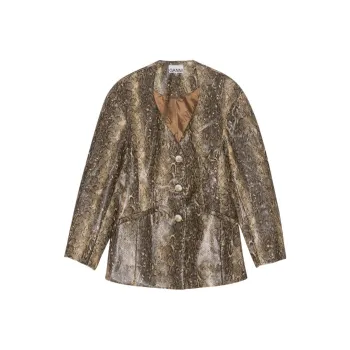 GANNI Snake Fitted Blazer 'Snake Starfish'