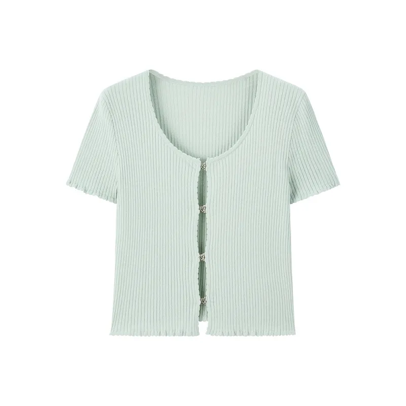 LEDIN Knitwear Women's Skylight Green-0