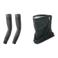 Black 2 Pcs[Cooling Arm Sleeves+Face Masks]