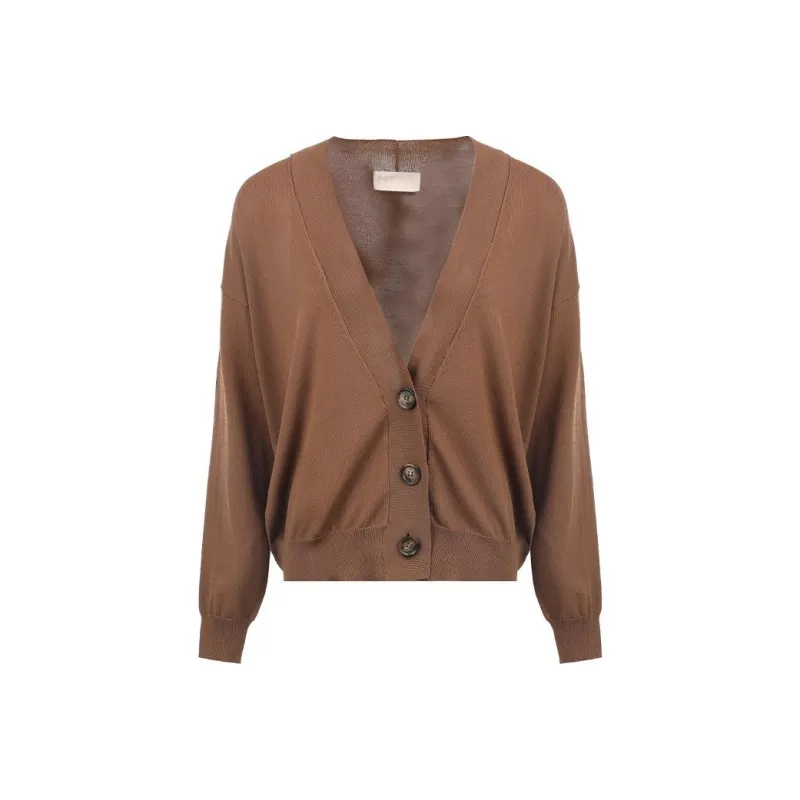 I BLUES SS24 Knitwear Women's Coffee-0