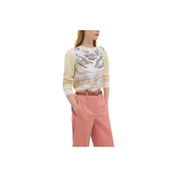 HERMES Knitwear Women's White Salt