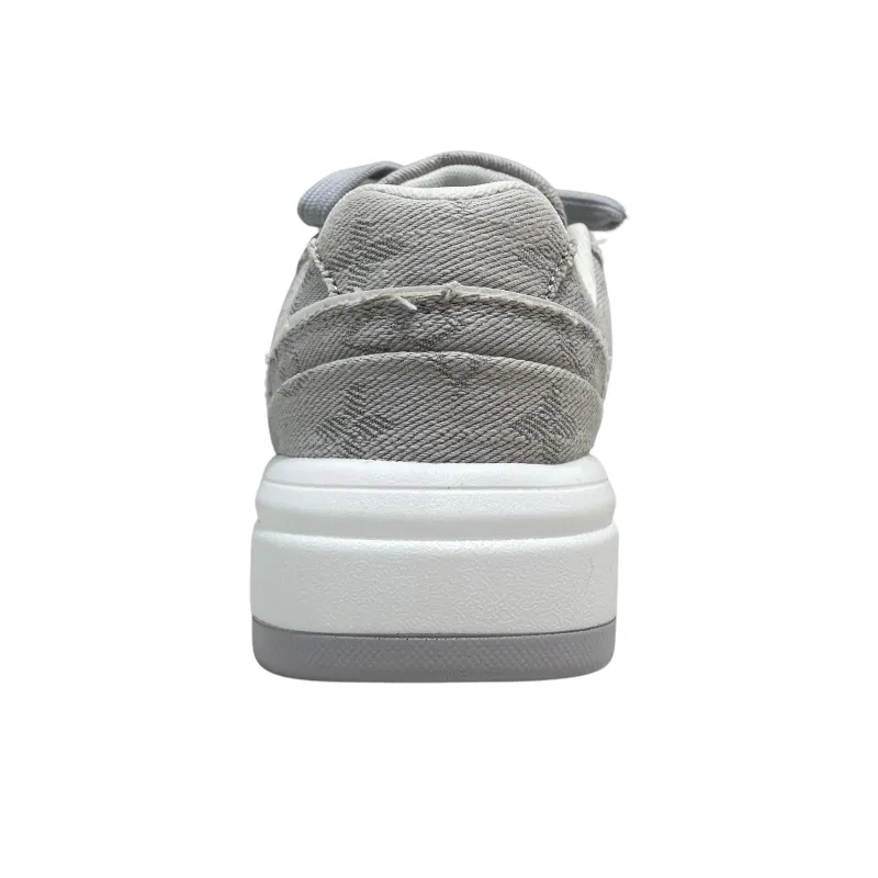 MQGAll Slip Resistant, Abrasion Resistant, Breathable Low Top Skateboard Shoes Unisex Gray-3