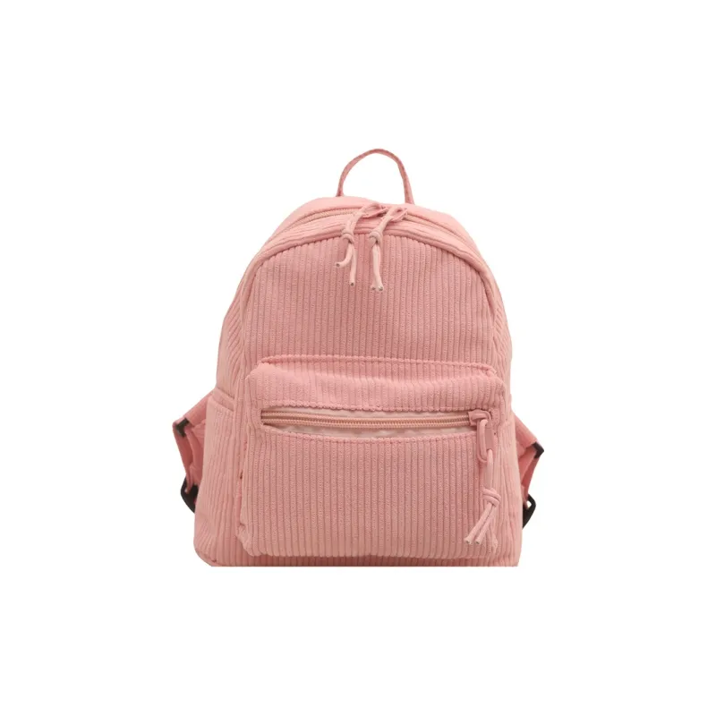 HCXK Polyester Backpack Women's Black/White/Pink/Dark Brown-12