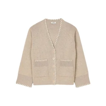 Sandro Knitwear Women's Beige Yellow