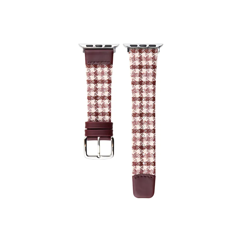 KVZUVUU Watch Band Apple Compatibility Metal, Leather Material-10