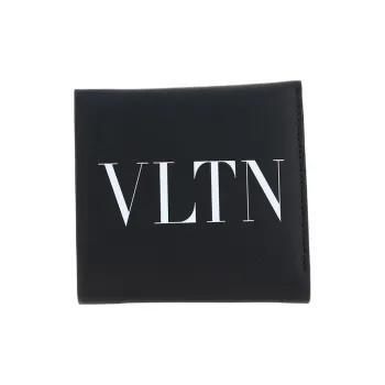 Valentino GARAVANI Calfskin Card Holder, Wallet Men's Black