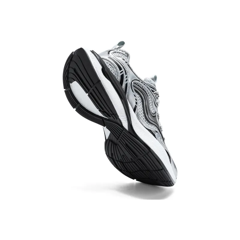 JEEP SPIRIT Slip Resistant, Breathable, Lightweight Low Top Chunky Sneakers Men's Premium Silver-5