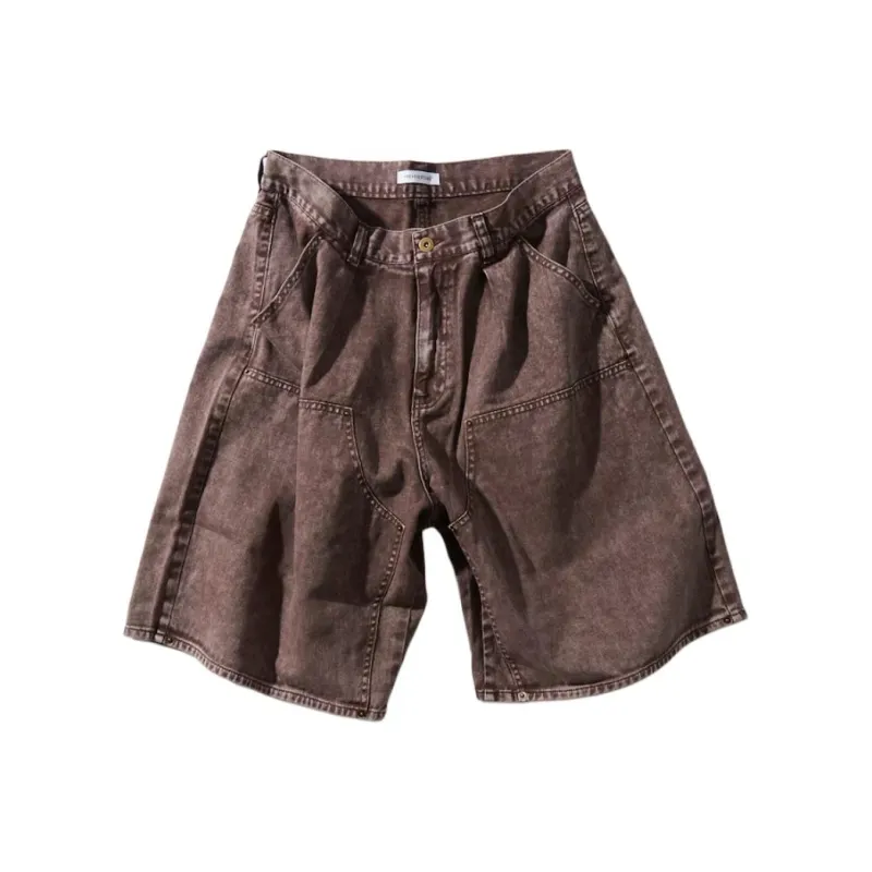 FREAK'S STORE Denim Shorts Men's Coffee-0