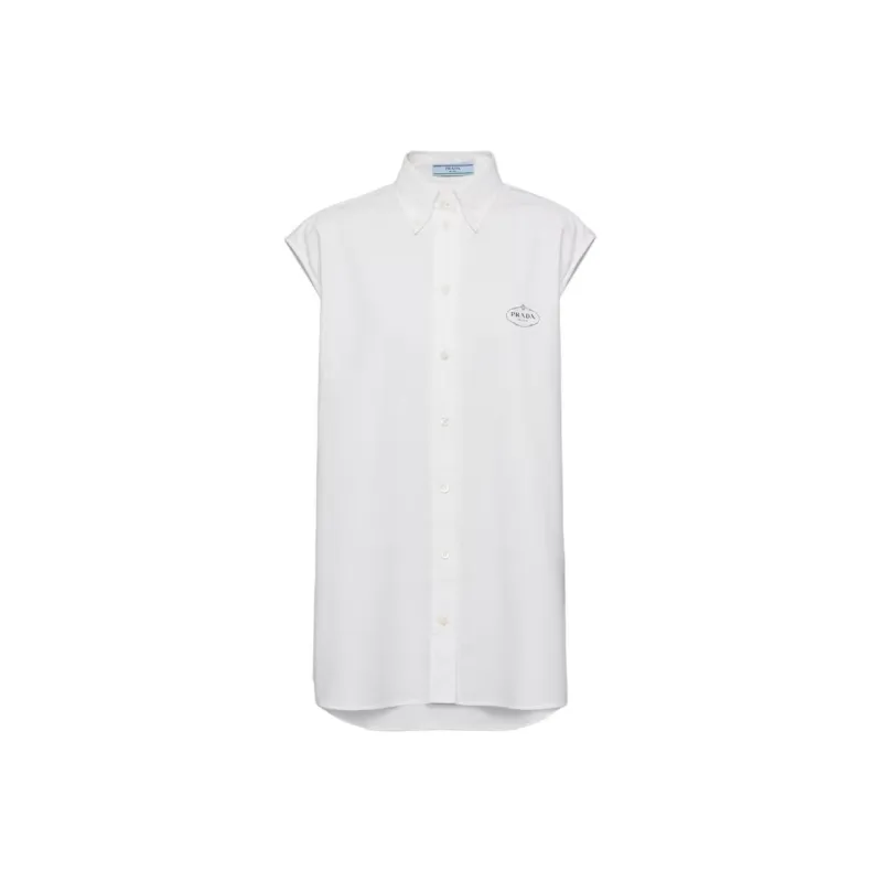 PRADA Button Up Sleeveless Shirt-0