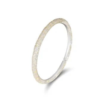 YUOFFICIAL 999 Fine Silver Bangles Unisex