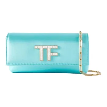 TF Blended Material Clutch Shoulder Bag Mini Women's Sky Blue