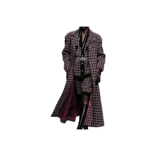 CHANEL Coats Women's Burgundy