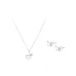 Stud Earrings Necklace Style 1[Sterling Silver 999]