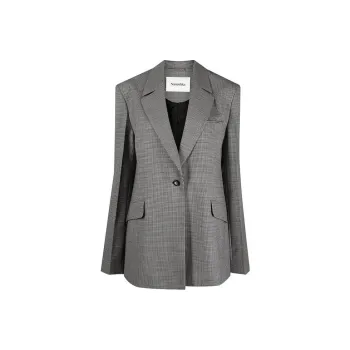 NANUSHKA Puppytooth Oversized Blazer
