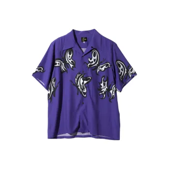 Needles KAE TANAKA Collaboration SS25 Shirt Unisex Purple