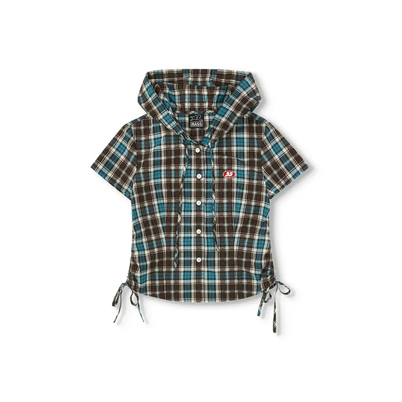 RASS Shirt Women's Dark Blue Plaid-0