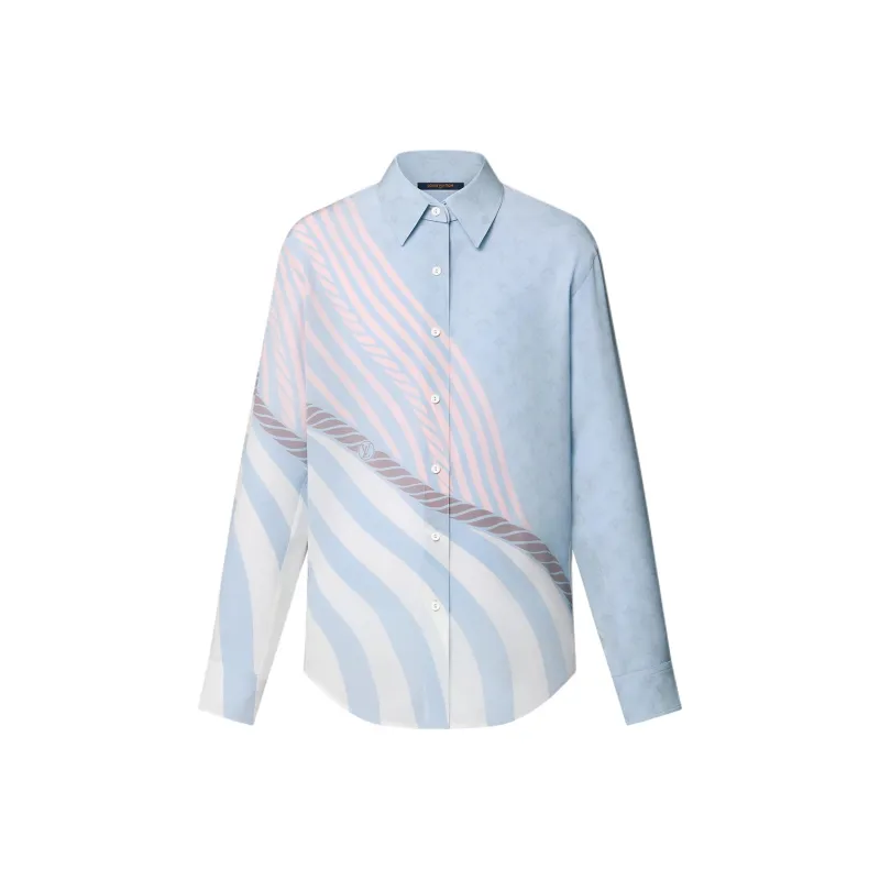 LOUIS VUITTON SS25 Shirt Women's Blue-0