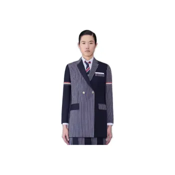 THOM BROWNE Patchwork Button Up Blazer