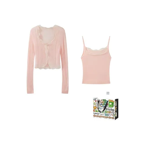 BVODE Knitwear Women's Cardigan+Camisole