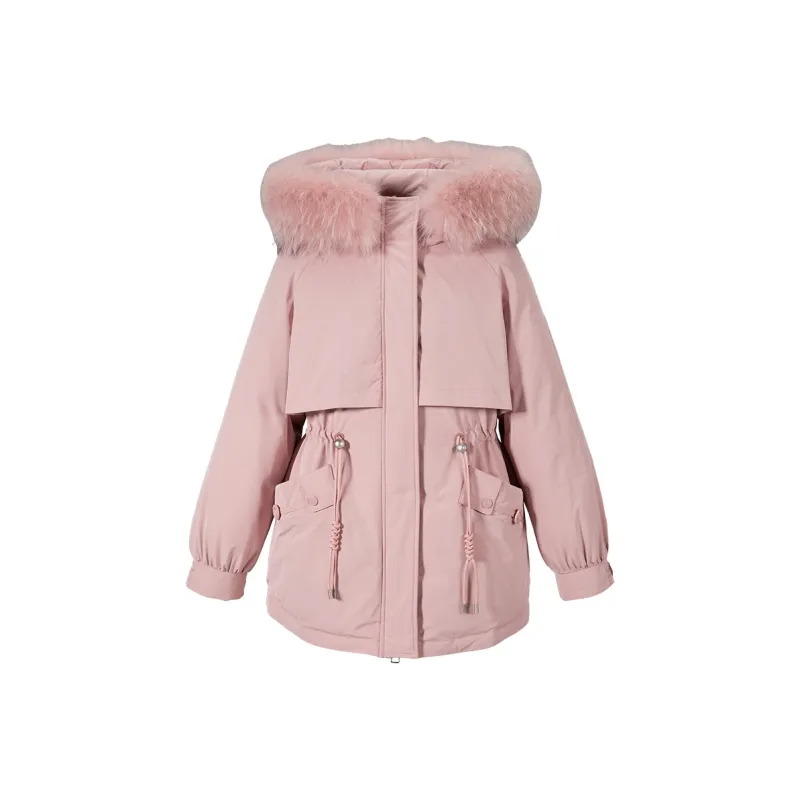 XIANGYING Down Jacket Women's Pink-0