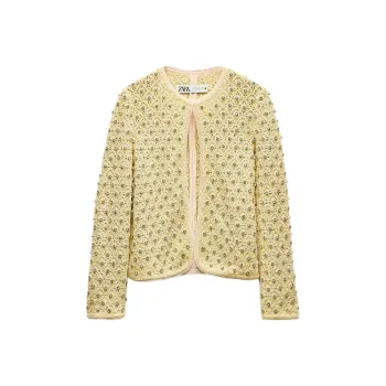 ZARA ZW Series Jackets Coats Women's Yellow