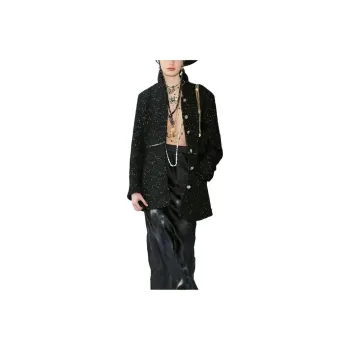 CHANEL Coats Women's Black