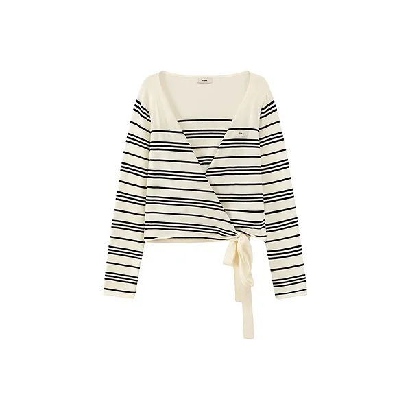 CHUU Knitwear Women's Blue Stripes Pattern-0