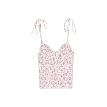ZARA Camisole Women's Light Purple/White