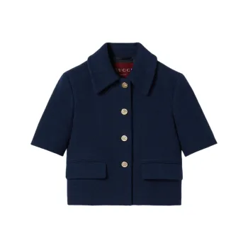 GUCCI Jackets Coats Women's Dark Blue