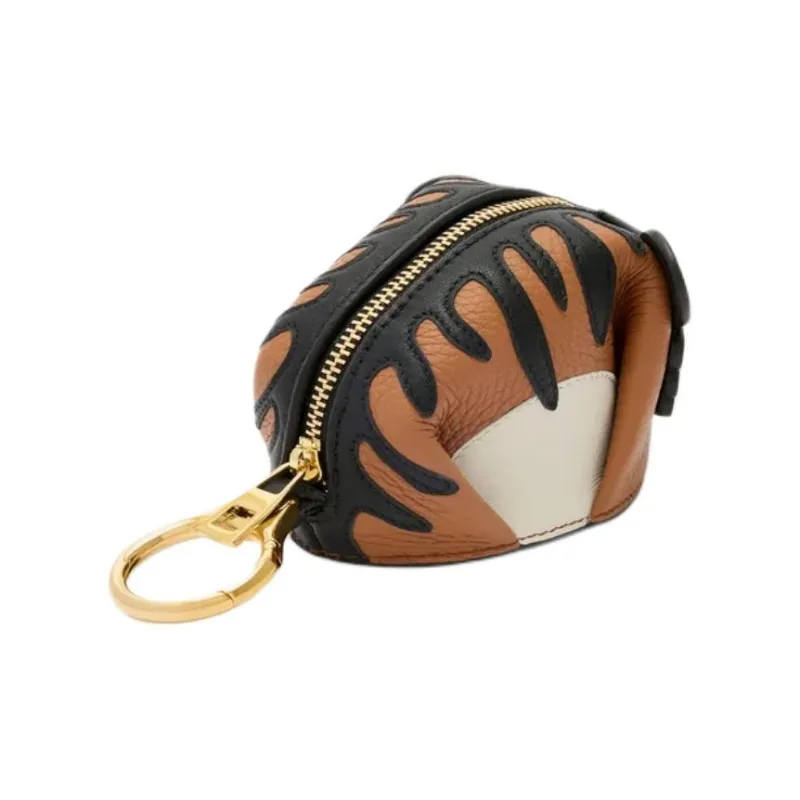 LOEWE Calfskin Coin Purse Women's Brown & Black-1